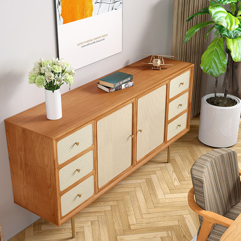 Babs Rattan Sideboard with Drawers, Wood