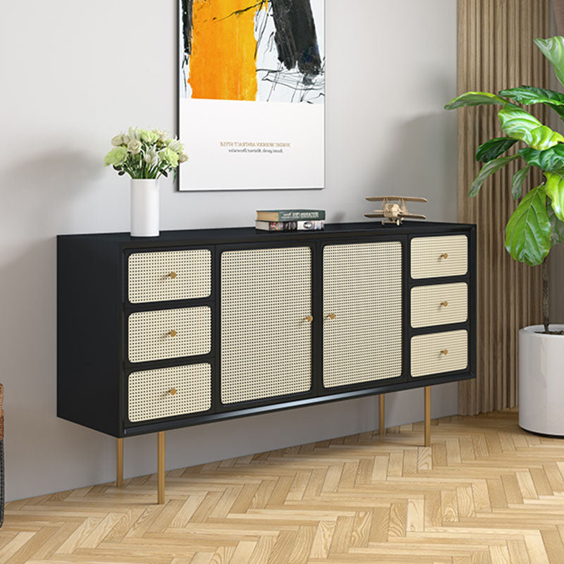 Babs Rattan Sideboard with Drawers, Wood