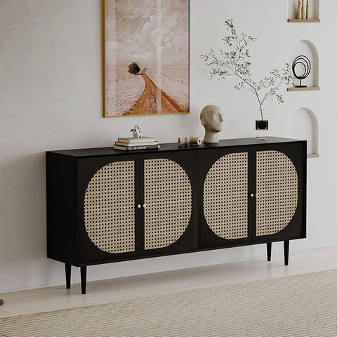 Debby Rattan Sideboard, Black