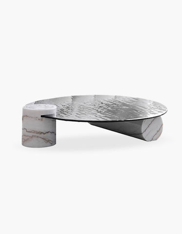 Baxter Coffee Table, Wave Top