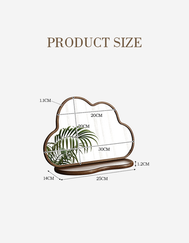 Seraphim Living Room Mirrors, Small cloud shape