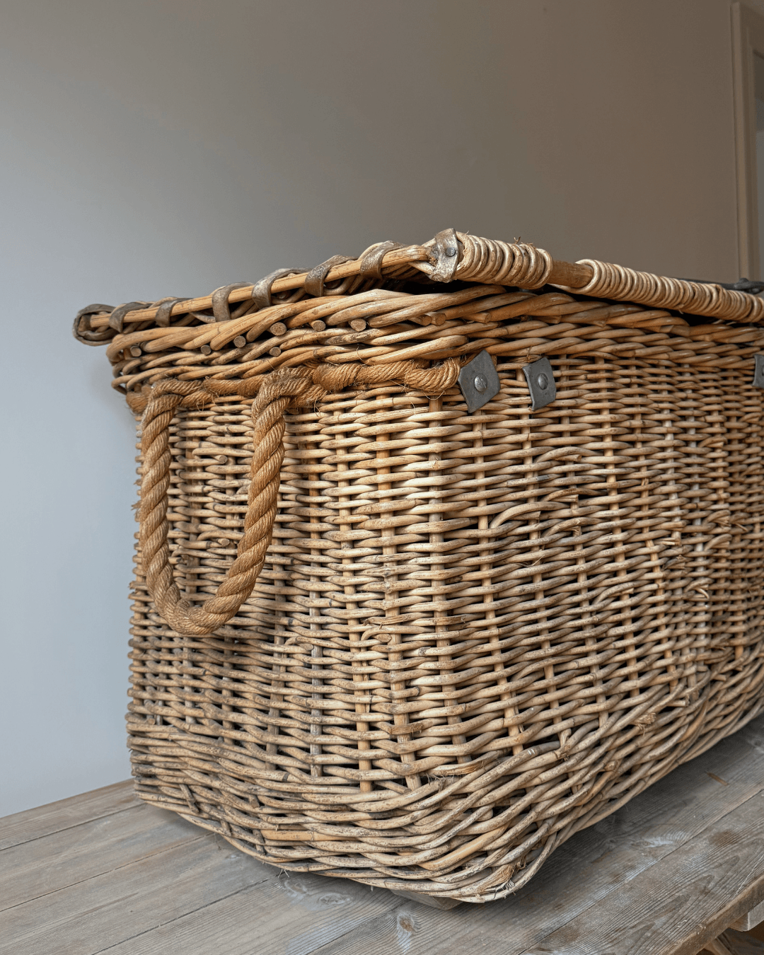 Victorian Industrial Basket On Wheels
