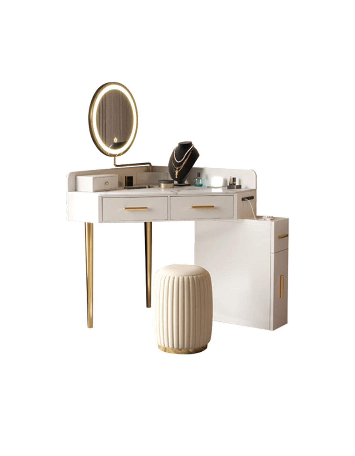 Raija Dressing Table, With USB Charger
