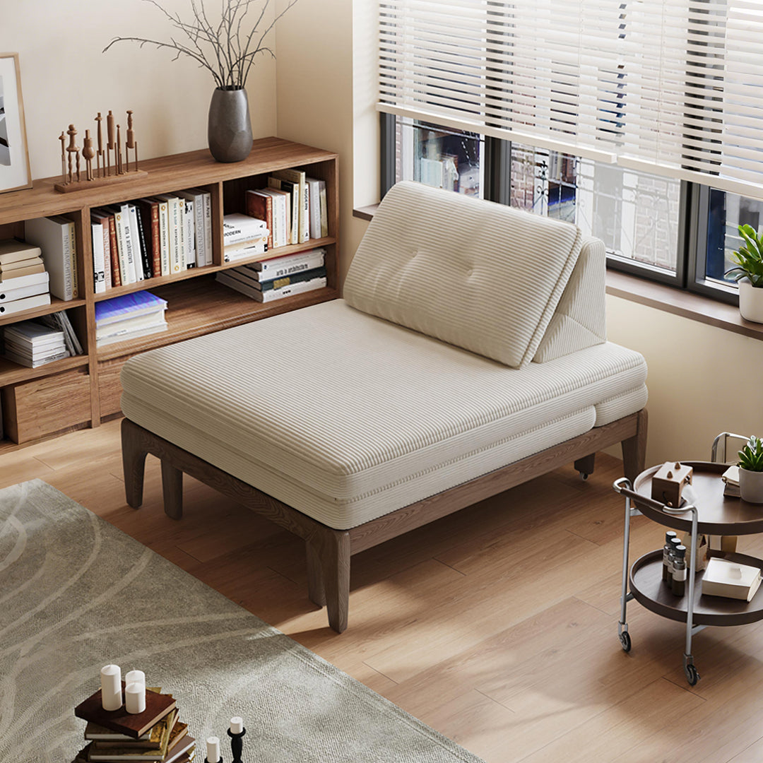 Ranjan Single Sofa Bed, Small 2 Seater Sofa Bed, Corduroy