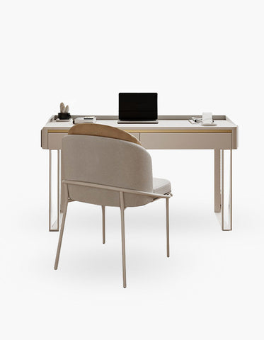 Otto Office Desk - White Sintered Stone｜ DC Concept