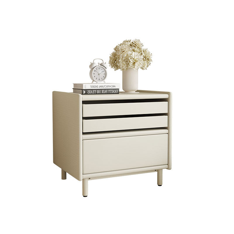 Luna Bedside Table Storage, Cream