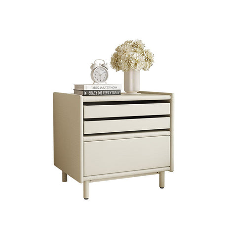 Luna Bedside Table Storage, Cream