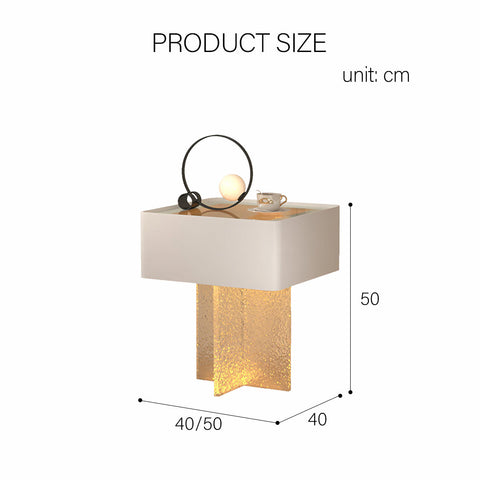 Gibbons Bedside Table With Storage & Light Strip