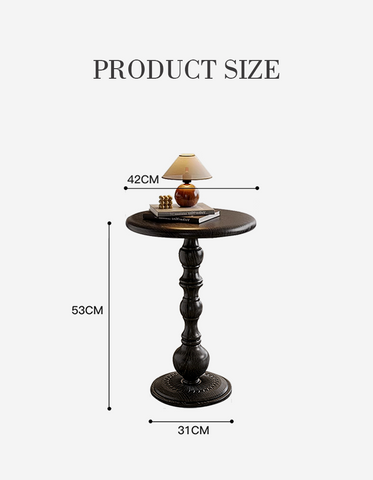 Isadora Metal Side Table, Black