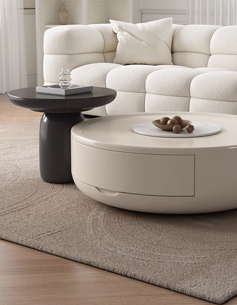 Isabella Coffee Table Set, Black & White