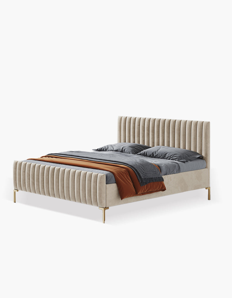 Babbie King Size / Super King Size Bed, Velvet