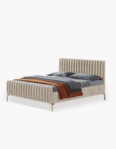 Babbie King Size / Super King Size Bed, Velvet