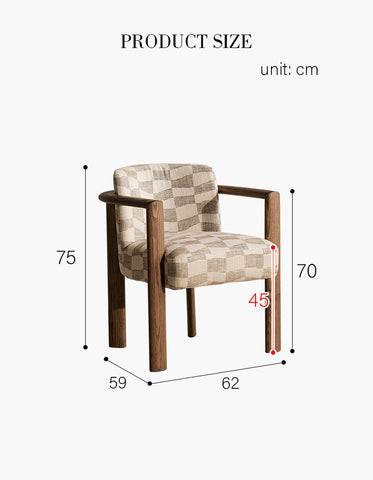 Boucheron Matching Dining Chair, Solid Wood