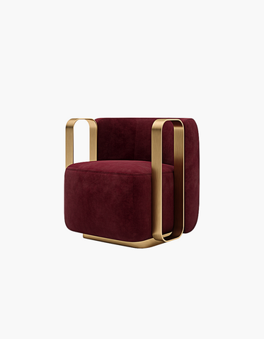 Thaddea Vintage Armchair, Red