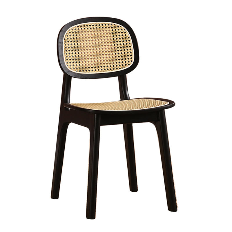 Nicole Rattan Dining Chair, Solid Wood