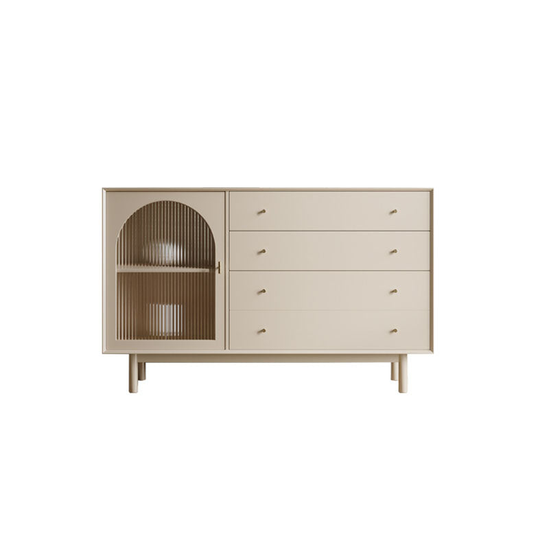 Meerveil Sideboard, One Glass Door With Four Drawers