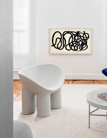 Roly Poly Fiberglass Armchair, Dressing Table Chair