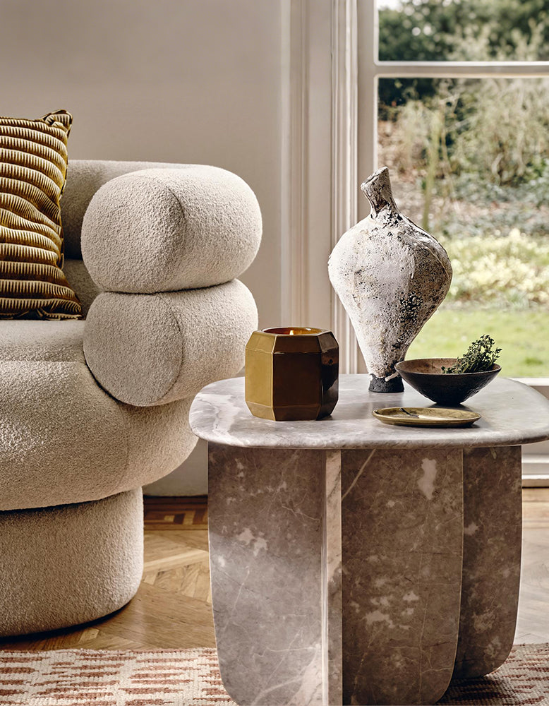 Farina Side Table, Marble