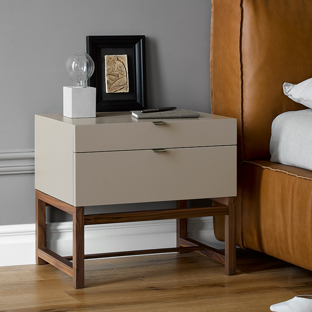 Eurydice Bedside Table, Retro Style