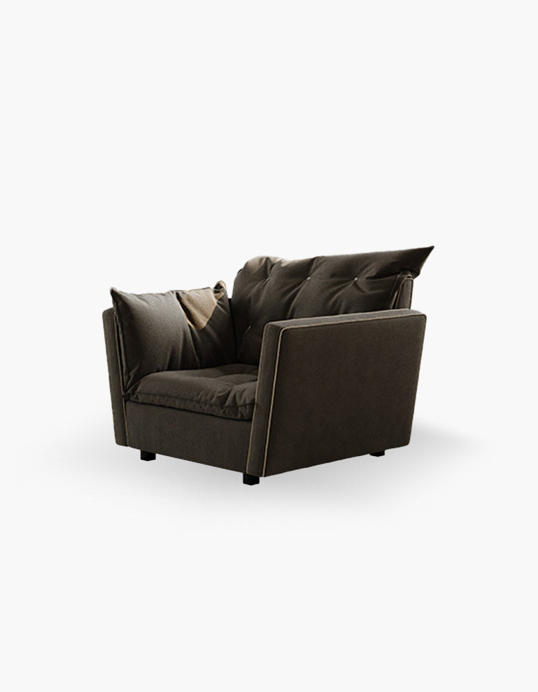 Sorrento Sofa - Chair, Black