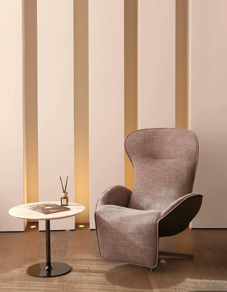 Abt Swivel Lounge Chair With Recliner, Linen