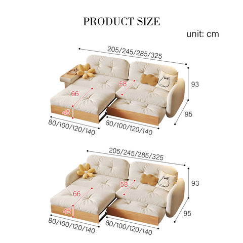 Caballero Three Seater Corner Sofa Bed, Three Seater Sofa, Leathaire