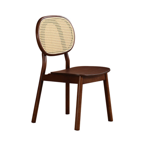 James Rattan Dining Chair, Solid Wood