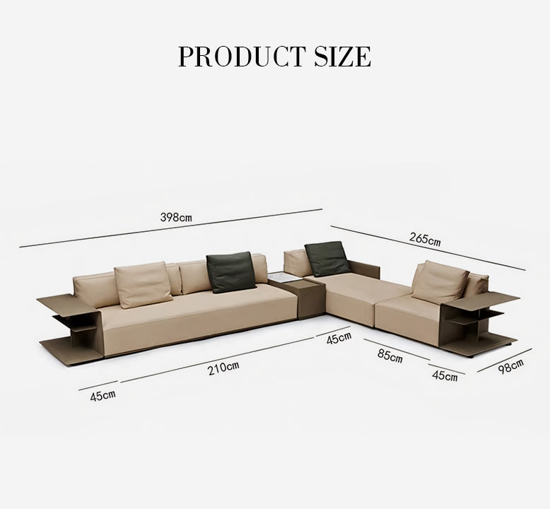 Myers Five Seater Corner Sofa, With Storage, L Shape Modular Sofa