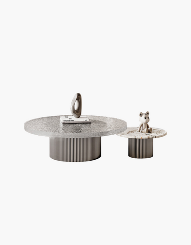 Eirik Coffee Table & Side Table, Marble & Acrylic