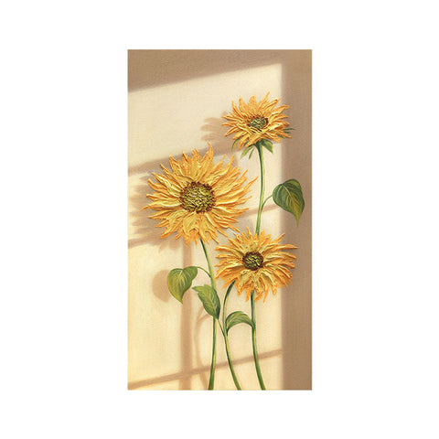 Sunflowers Leaves Framed Wall Art Print Multiple Size