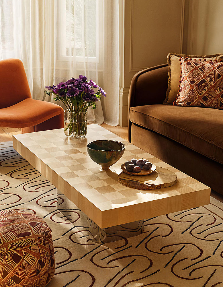 Abrahams Rectangle Coffee Table, Wood