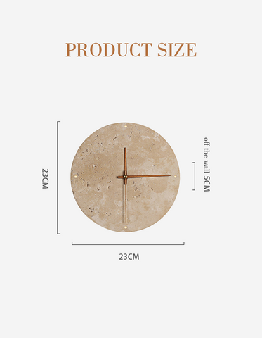 Nala Silent Clock, Stone