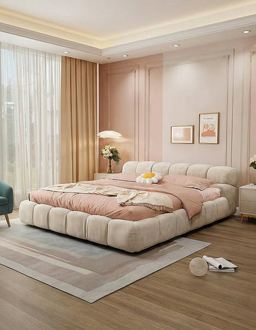 Bader King Size / Super King Size Bed, Velvet