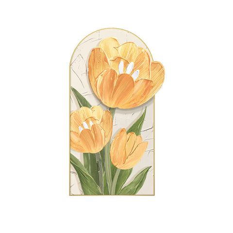 Luminous Tulip Mural Wall Art With Light