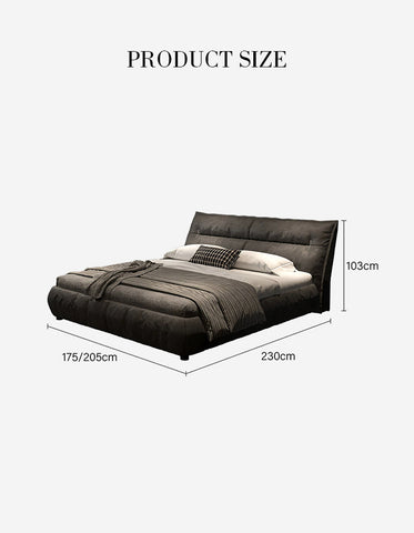 Raj King Size, Super King Size Bed With Storage, Dark Grey