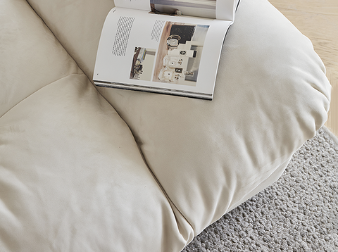 Italian Style Three Seater Sofa and Ottoman