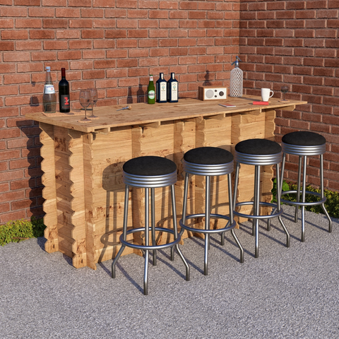 Large Wooden Interlock Bar
