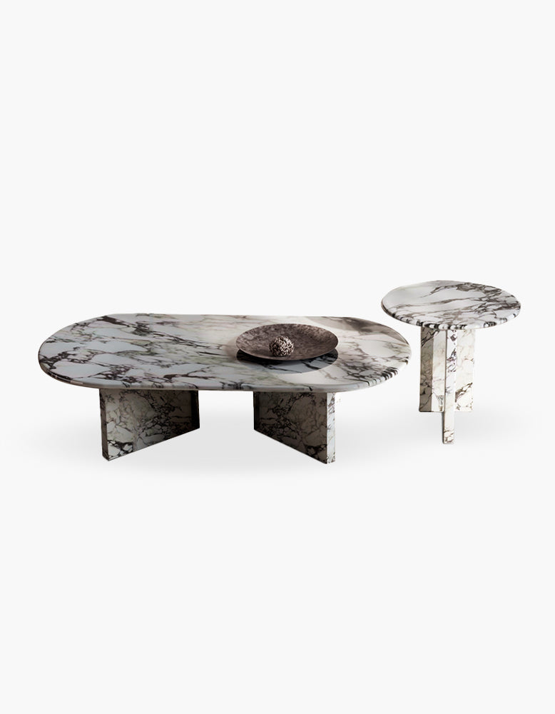 Goliah Coffee Table Set, Marble