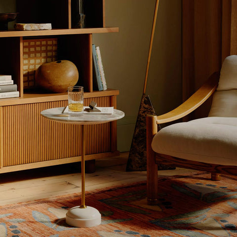 Tarantino Side Table, Marble