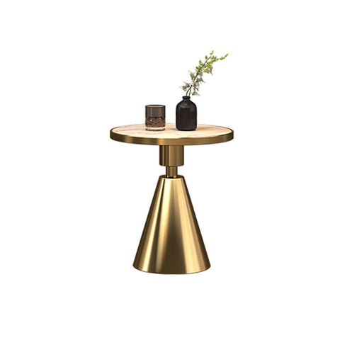 Modern Side Table, Black/ Gold