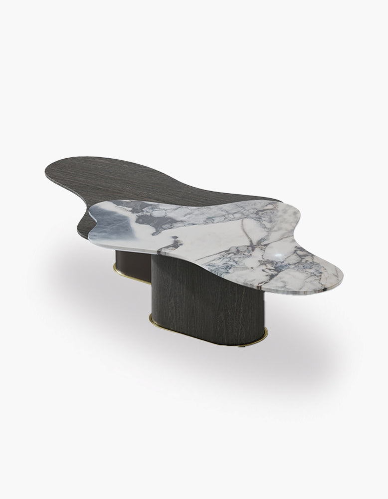Baines Coffee Table Set, Marble