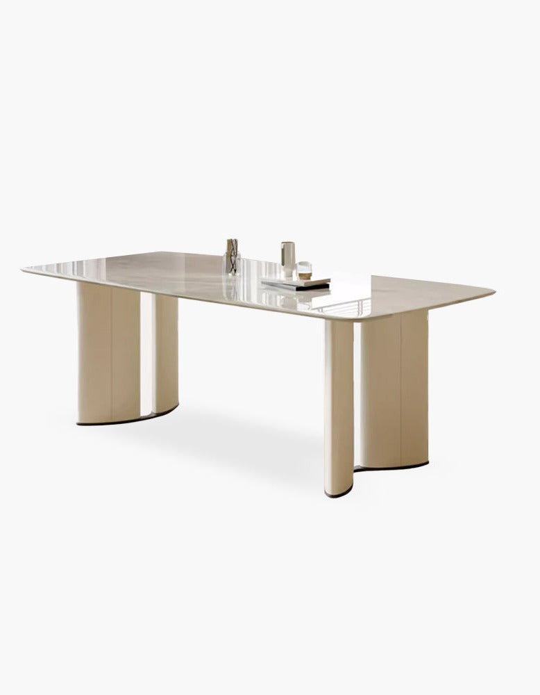 Felicia Dining Table, Marble