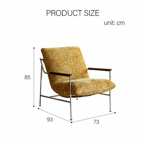 Orozco Lounge Chair With Ottoman, Chenille