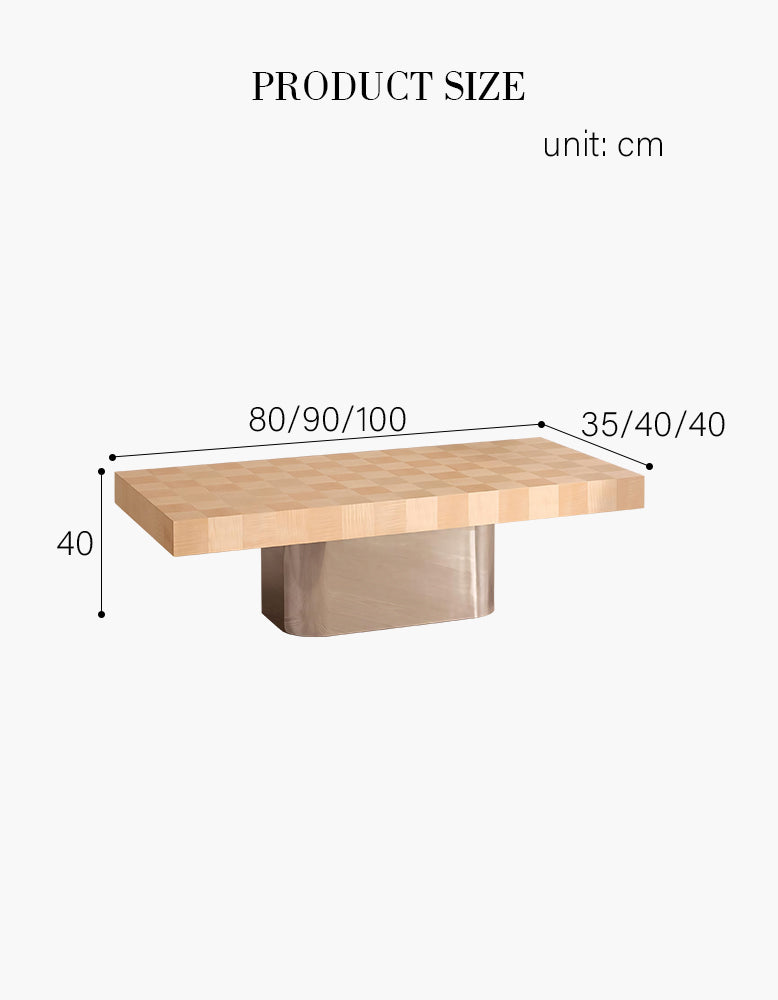 Abrahams Rectangle Coffee Table, Wood