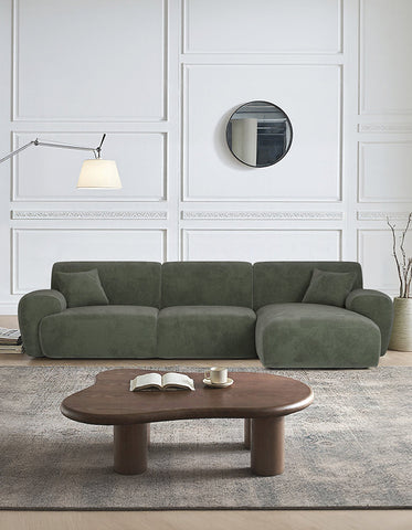 Alimov Three Seater Corner Sofa, Chenille
