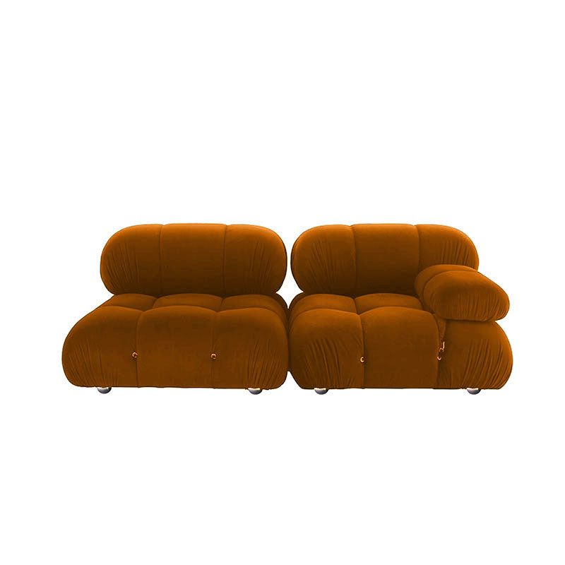 Orange B&B Camaleonda Style Sofa, Two Seater, Three Seater, Two Seater Corner Sofa, Velvet