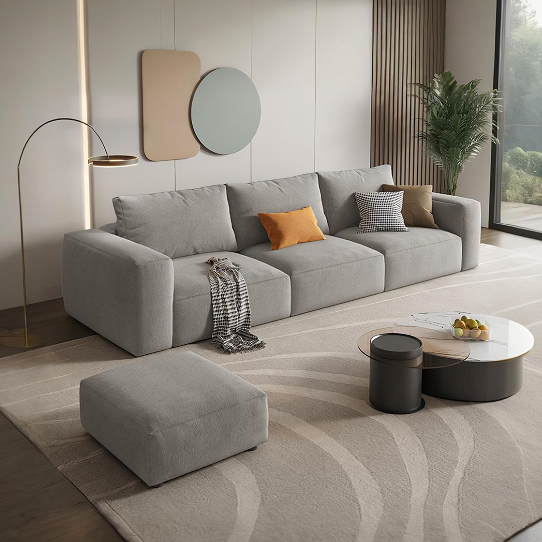 Horatio Three Seater Sofa, Linen