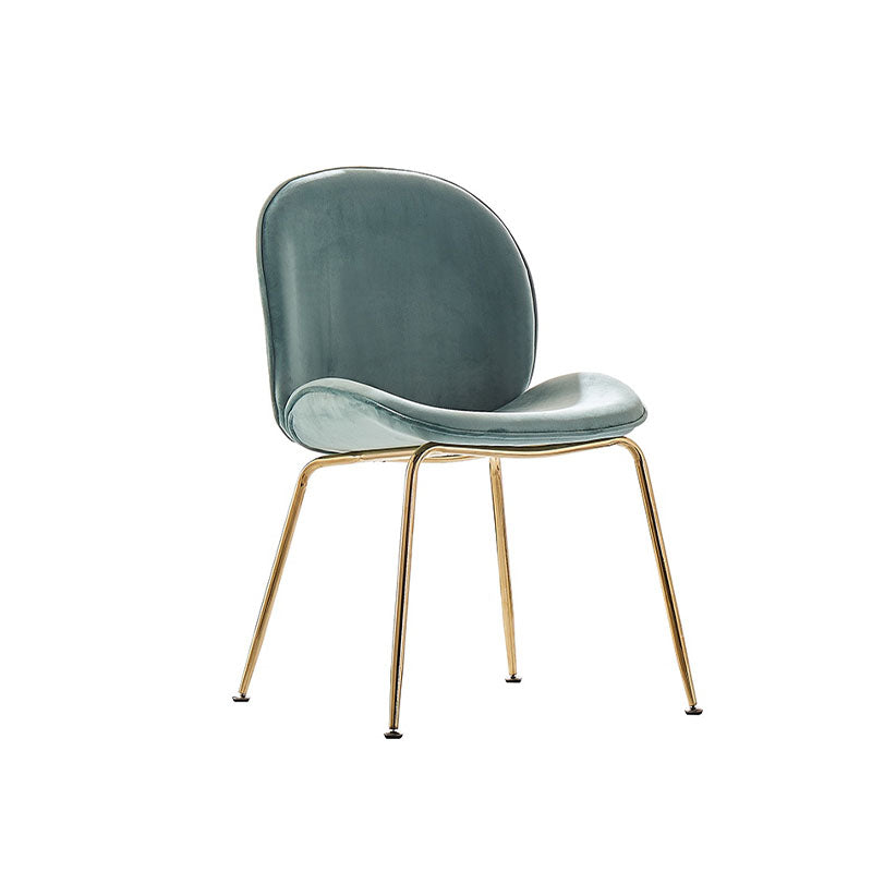 Lule Dining Chair, Gold Legs