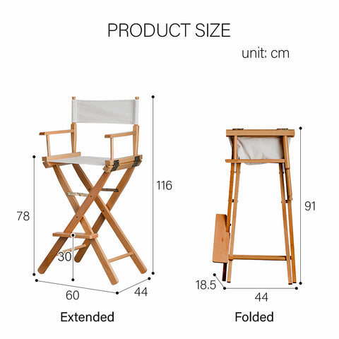 Rivas Foldable Bar Stool, Canvas
