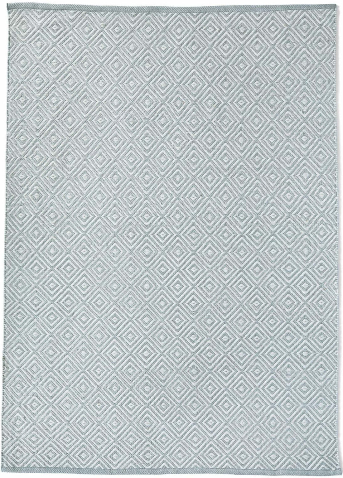 Diamond Sky Blue Hand-woven Rug